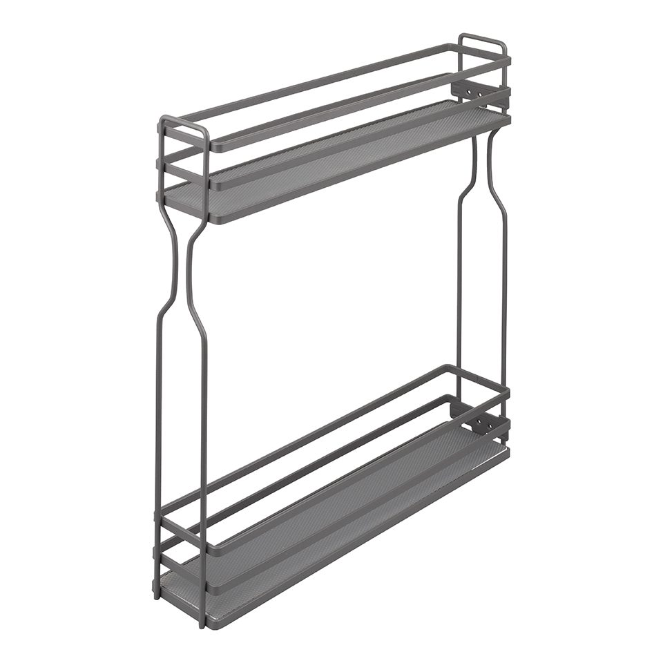 K-StrongWire dvojkoš 150 mm, šedý, kuličkový výsuv bez tlumení