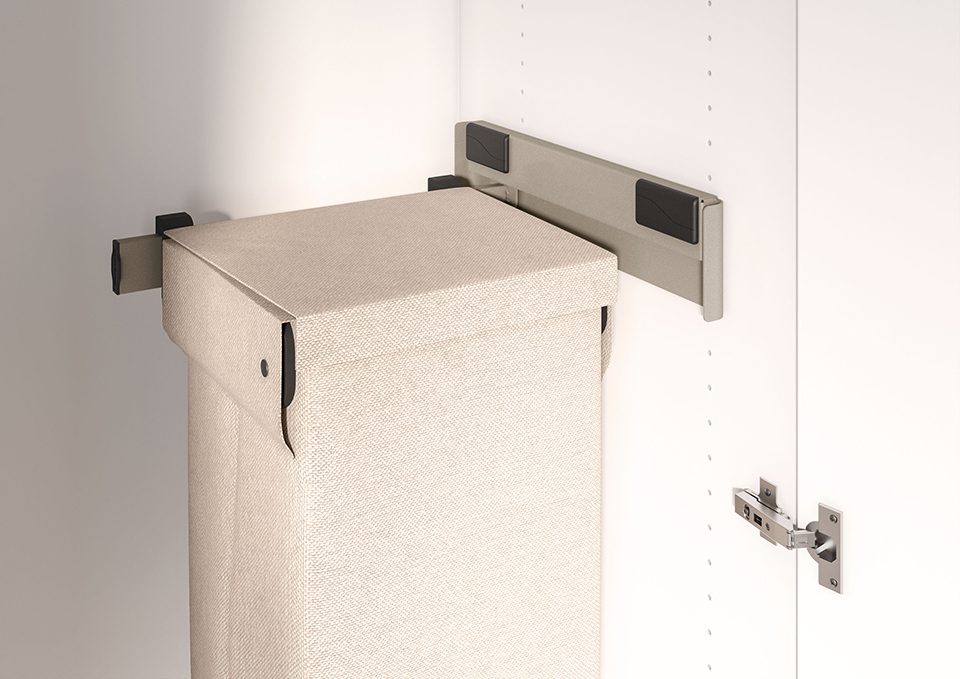 KES 238736 Conero boční výsuvný koš na prádlo, 475mm, champagne gold