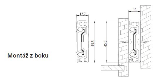 StrongBall S5 kuličkový celovýsuv, 350mm/25kg, bez tlumení