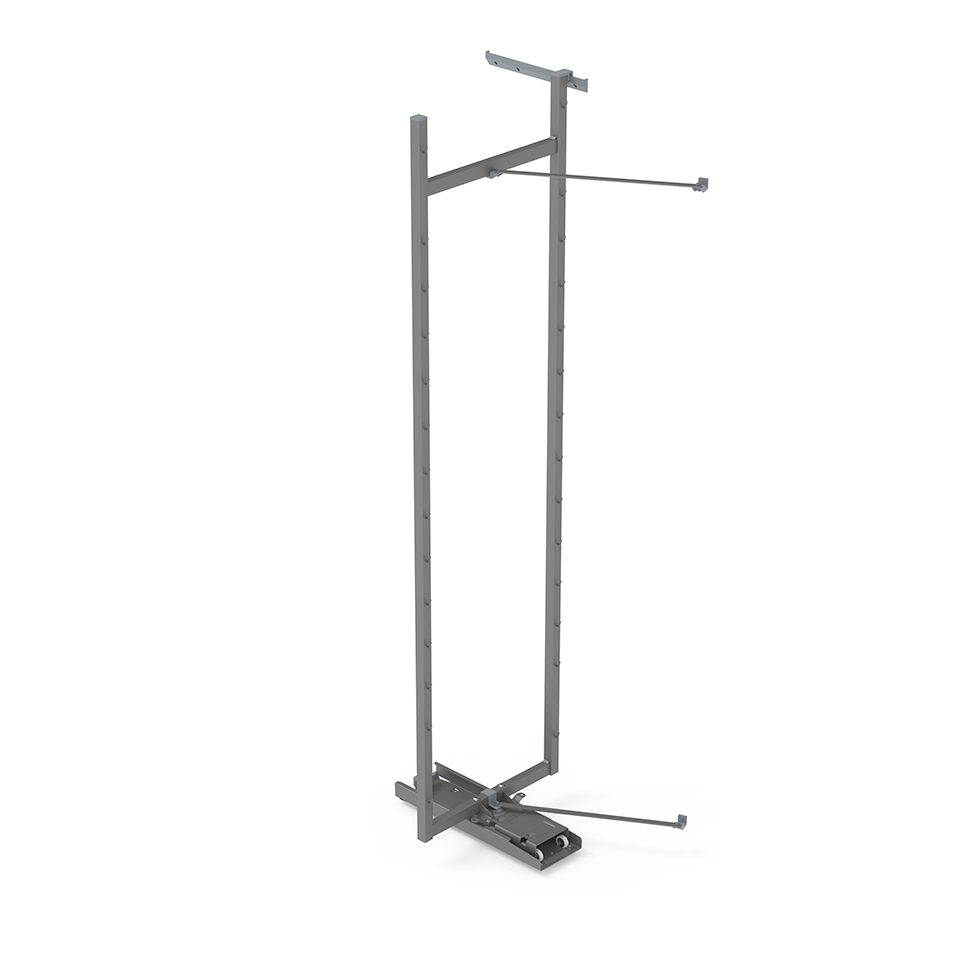 KES Tandem III, rám pro potravinovou skříň, 600/1700mm, stříbrná