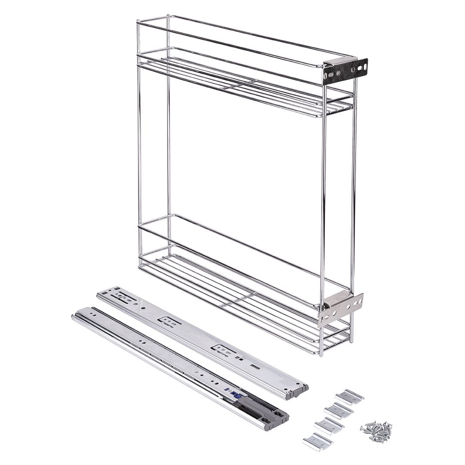 K-StrongWire koš 150 mm, kuličkový výsuv bez tlumení - SNÍŽENÁ JAKOST