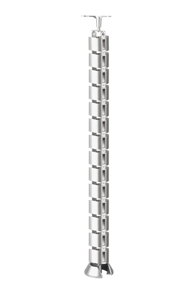 STRONG Vertikální kabelové vedení kulatá 800mm stříbrná