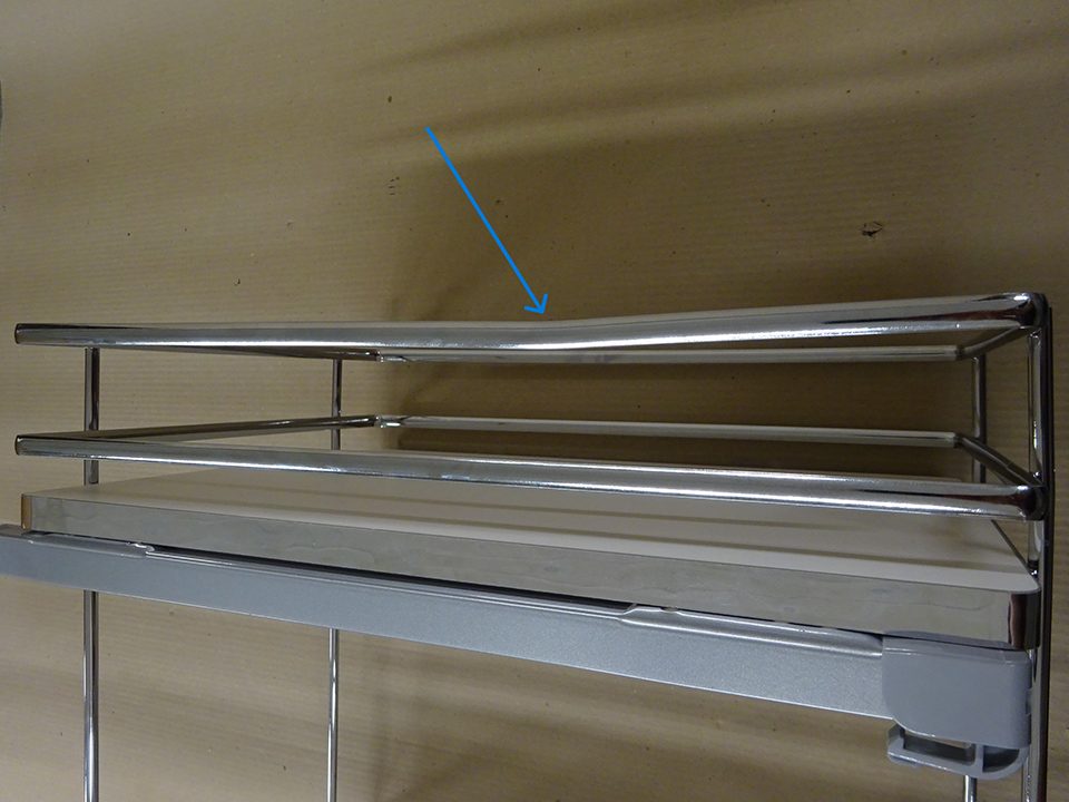 VIBO Galaxy dvojkoš spodní 400mm bílý P/L - POŠKOZENÉ