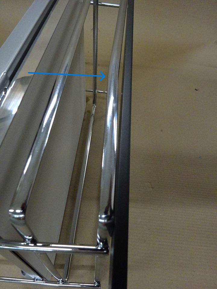 VIBO Galaxy dvojkoš spodní 400mm bílý P/L - POŠKOZENÉ