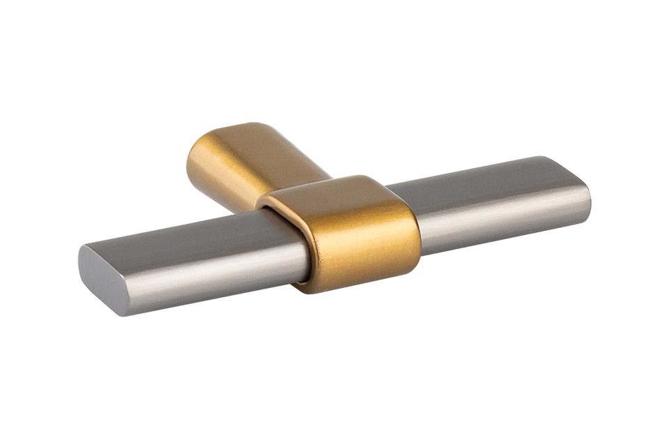TULIP Knop Joliet steel grey/champagne bronze