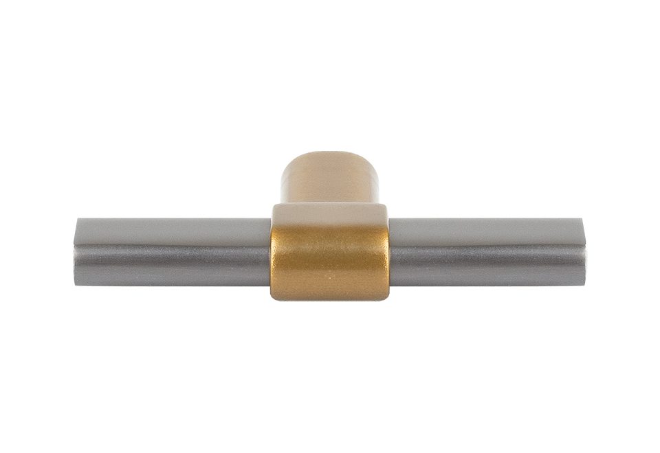 TULIP Knop Joliet steel grey/champagne bronze