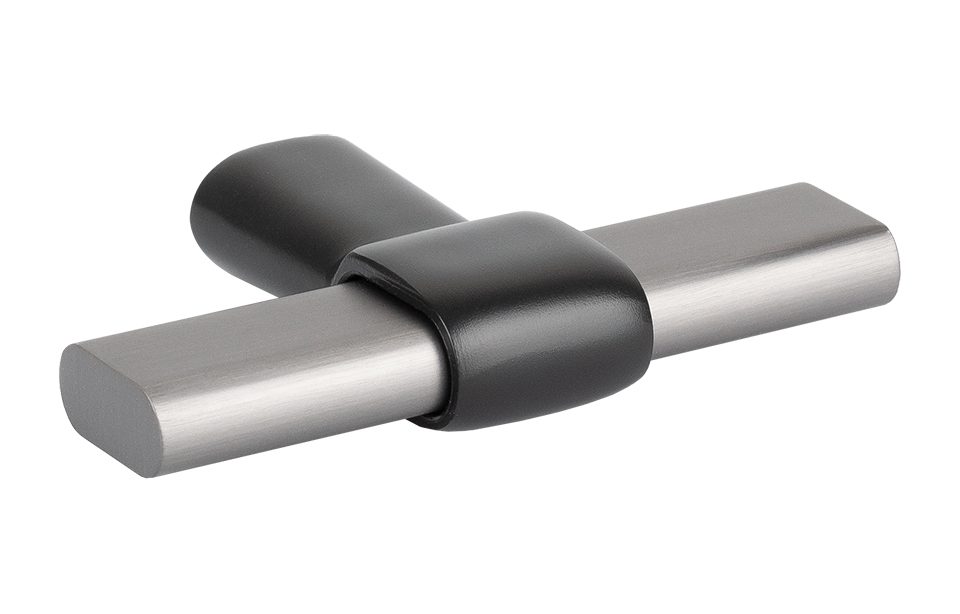 TULIP Knop Joliet steel grey/černá matná