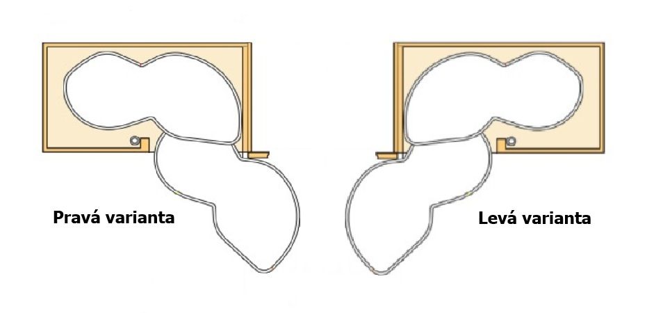 K-KES LeMans II, police a uchycení, Arena Classic, bílá/chrom, P, 500/600-750