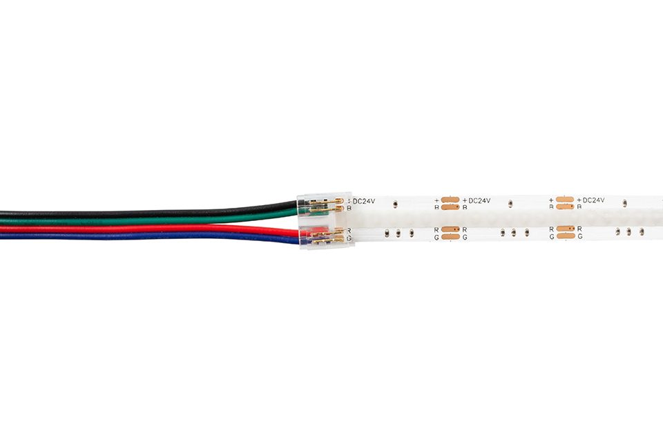 StrongLumio spojka CCT/RGB COB LED pásek 10mm - kabel trojlinka/čtyřlinka