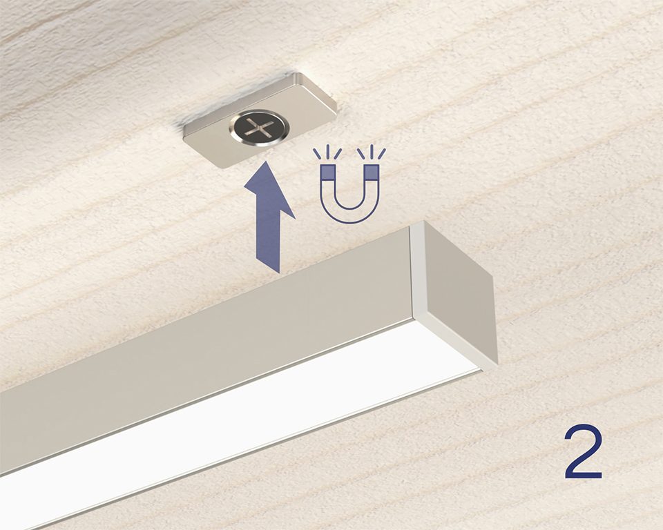StrongLumio profil LED Maglyte-10, 3030mm, stříbrná elox