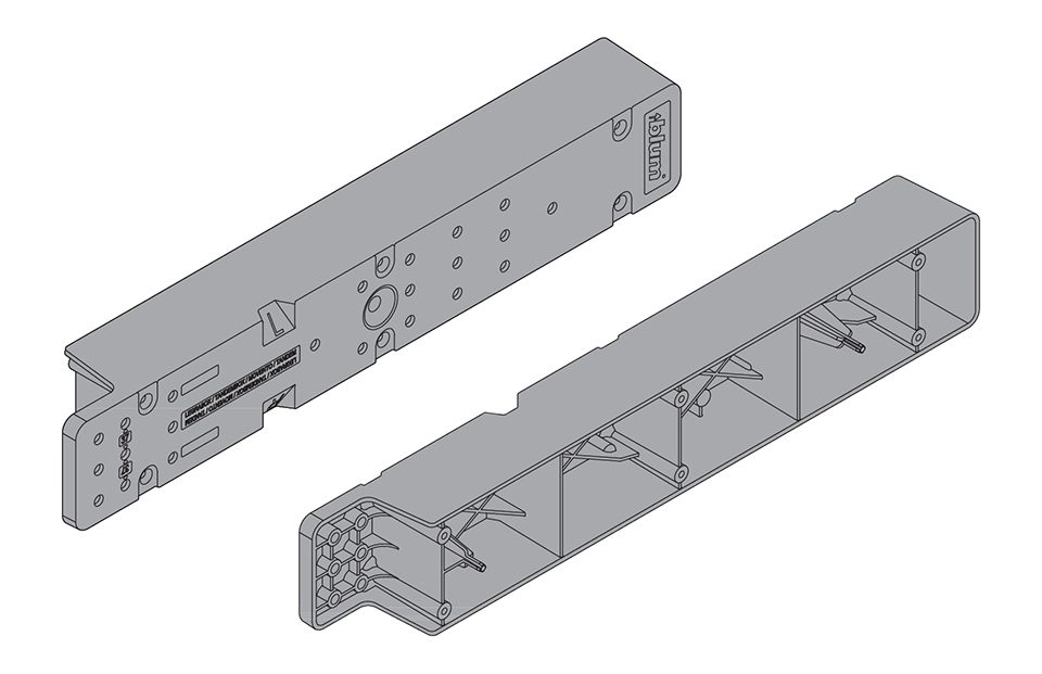 BLUM Z95D4100 Space Step, distanční lišta, tmavě šedá OG