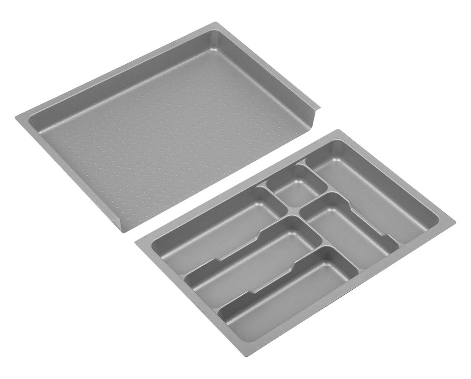 K-StrongIn Příborník s výsuvným bočním vkladem 330-525x490mm šedá