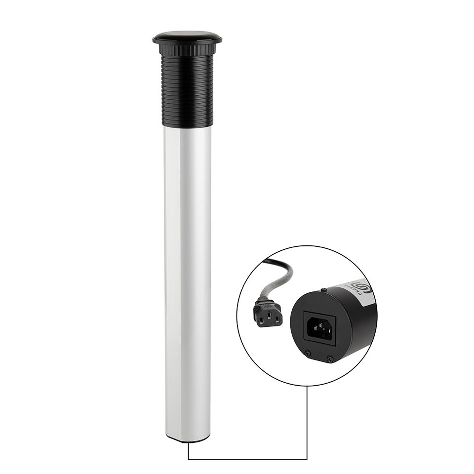 StrongPower elektricky výsuvná zásuvka 3x 230V FR USB A+C, bezdrát. nab stříbrná