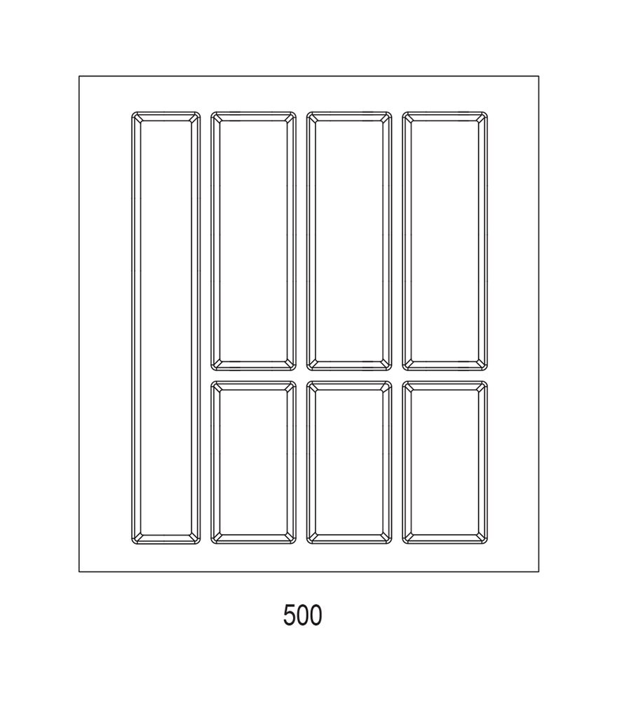 Příborník Classico Split 422x474mm antracit