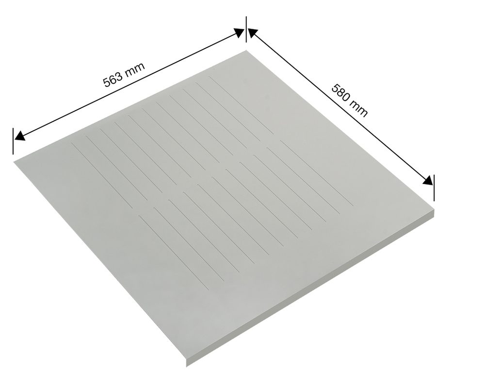 Ochranná podložka pod dřez 563mm stříbrnošedá