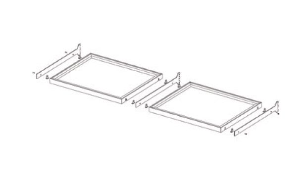 VERTIKO držák police 300x18mm tmavě hnědá