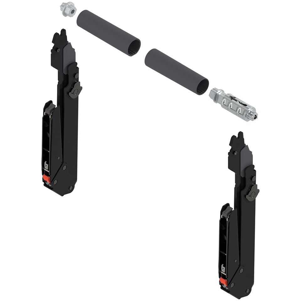 BLUM 22L3500 Aventos HL Top ramena - 340-389mm, Eclipse černá
