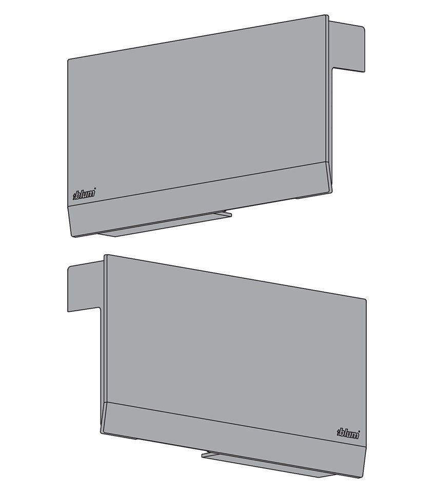 BLUM 22K8000 Aventos HK Top krytky bez S-D, tmavě šedá AKCE