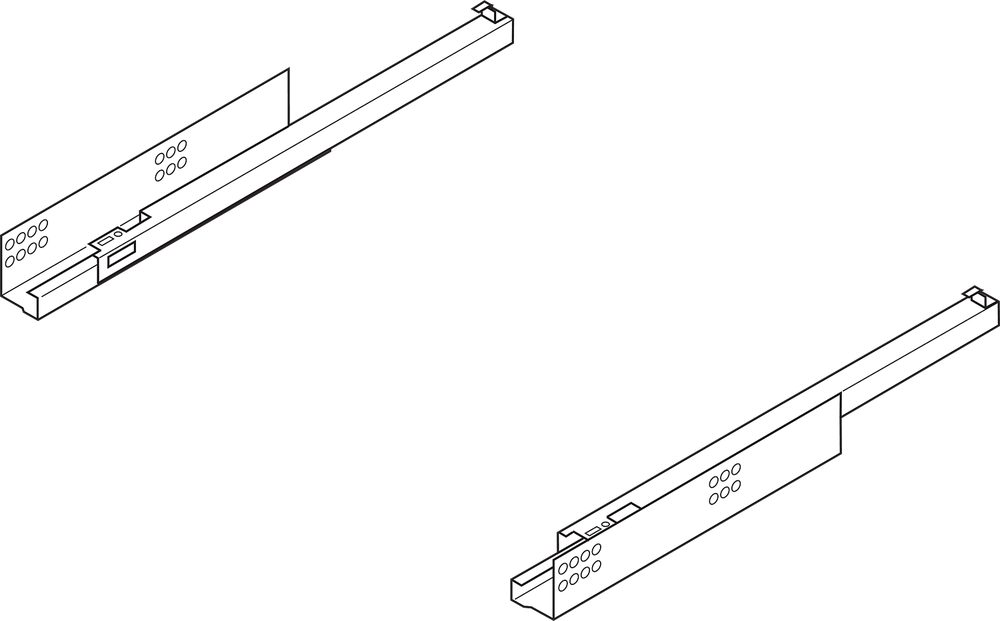 BLUM 550H6500B Tandem částečný 650mm tlumený
