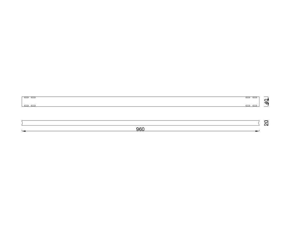 MILADESIGN G5 ST541-96 profil stolového rámu antracit