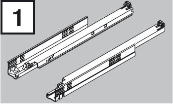 BLUM 560H3000C Tandem celovýsuv Tip-on 300mm