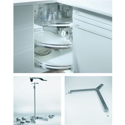 HETTICH 9080040 Otočné kování rohové dolní skříně se skládanými dveřmi Revo 90°