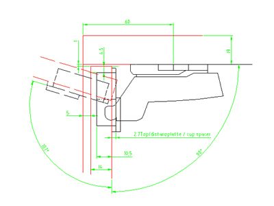 HETTICH 9071207 Sensys závěs vložený 110° TH vrut SiSy