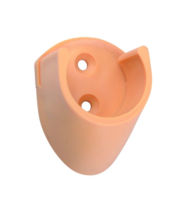 StrongWire držák šatní tyče, D=25mm, plast, dub