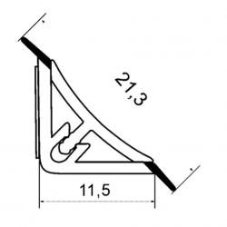 TL - minilišta L15/B/02 Bílá lesk 3m