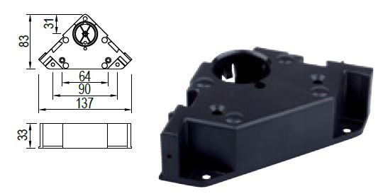 REHAU rehau 267988-příruba bez kolíků bez podpěry