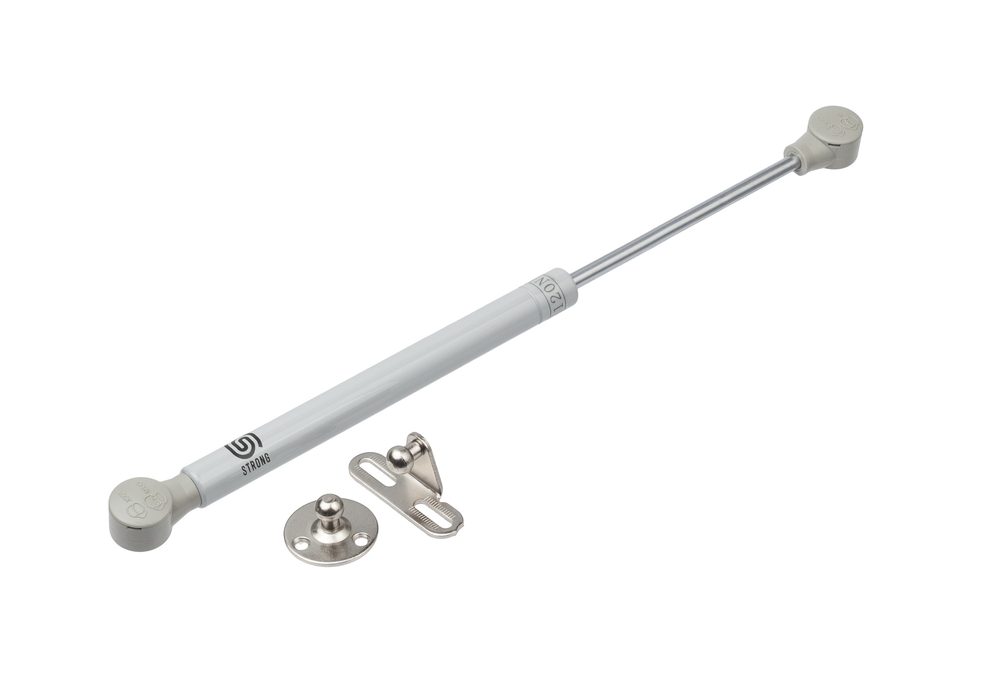 StrongLifts plynová vzpěra, pro horní výklop, automatická, 245mm/100N, šedá