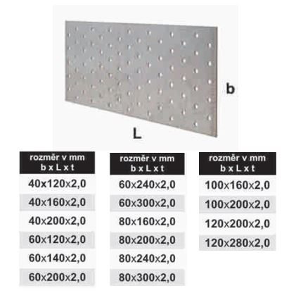 TK-spojovací deska hřebíková 60x240x2mm