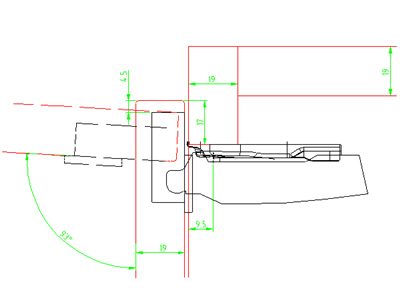 HETTICH 9090290 Sensys závěs dveře 32mm naložený 95° TB vrut SiSy