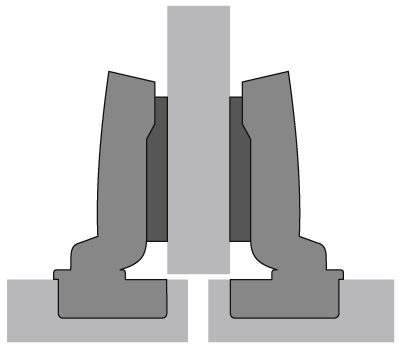 HETTICH 9090270 Sensys závěs dveře 32mm polonaložený 95° TH vrut SiSy