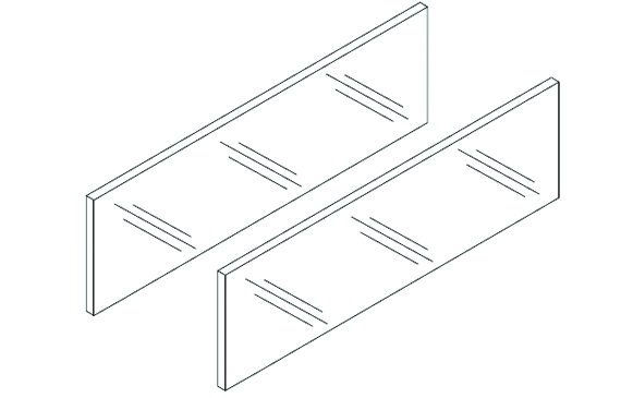BLUM ZE7S388G Legrabox, zásuvný prvek Free 500 mm