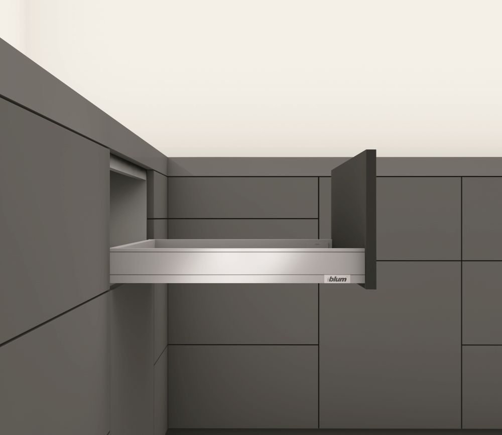 K-BLUM Legrabox, zásuvka N 500mm/40kg, Tip-on, bílá, Expando