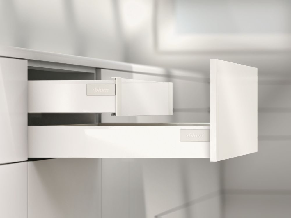 K-BLUM Antaro, zásuvka M 450mm/30kg, Blumotion/TOB, bílá, vnitřní
