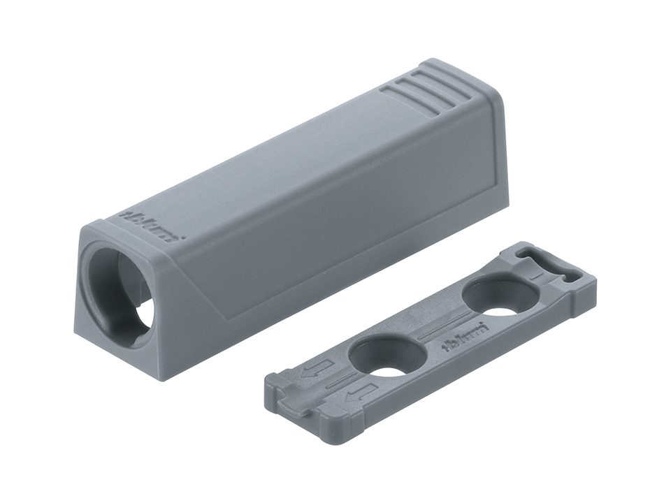 BLUM 956.1201 Tip-on adaptér, přímý, 50mm, šedá