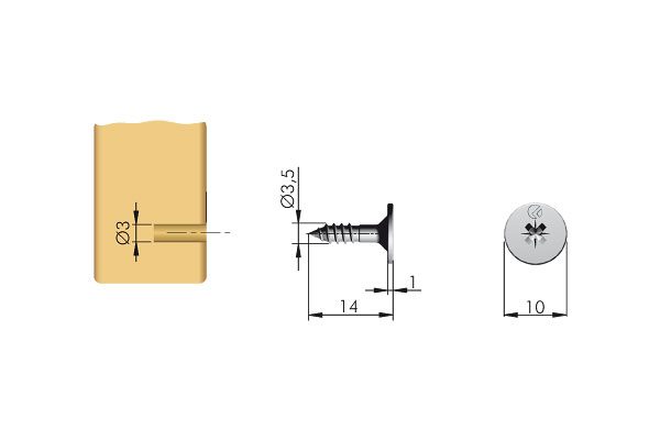 IF zápustný magnet K-Lock 10x27mm šedá