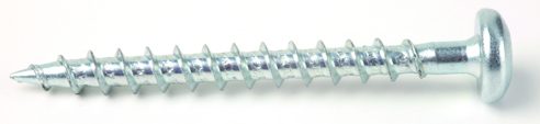 StrongFix Vrut TX 4x30mm půlkulatá hlava zinek bílý