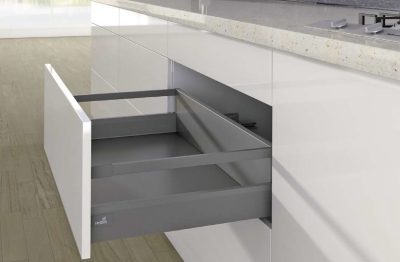 HETTICH 9121995 ArciTech podélný reling, 450mm, levá, antracit