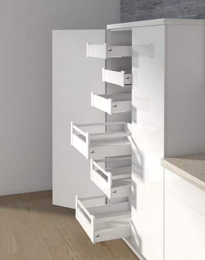 HETTICH 9121248 ArciTech bočnice 94, 450mm, průmysl, pravá, bílá
