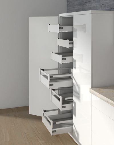 HETTICH 9121205 Arcitech bok 450/94 L stříbrný