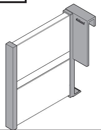 BLUM Z43L100S podélné dělení šedé
