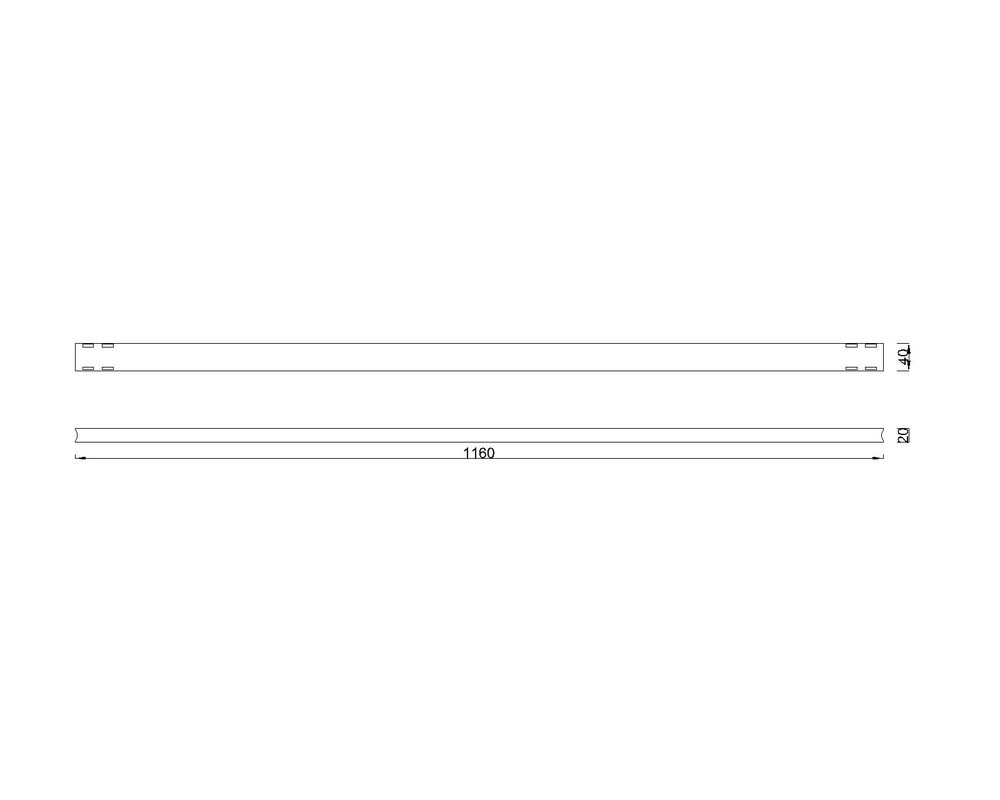 MILADESIGN G5 ST541-116 profil stolového rámu antracit
