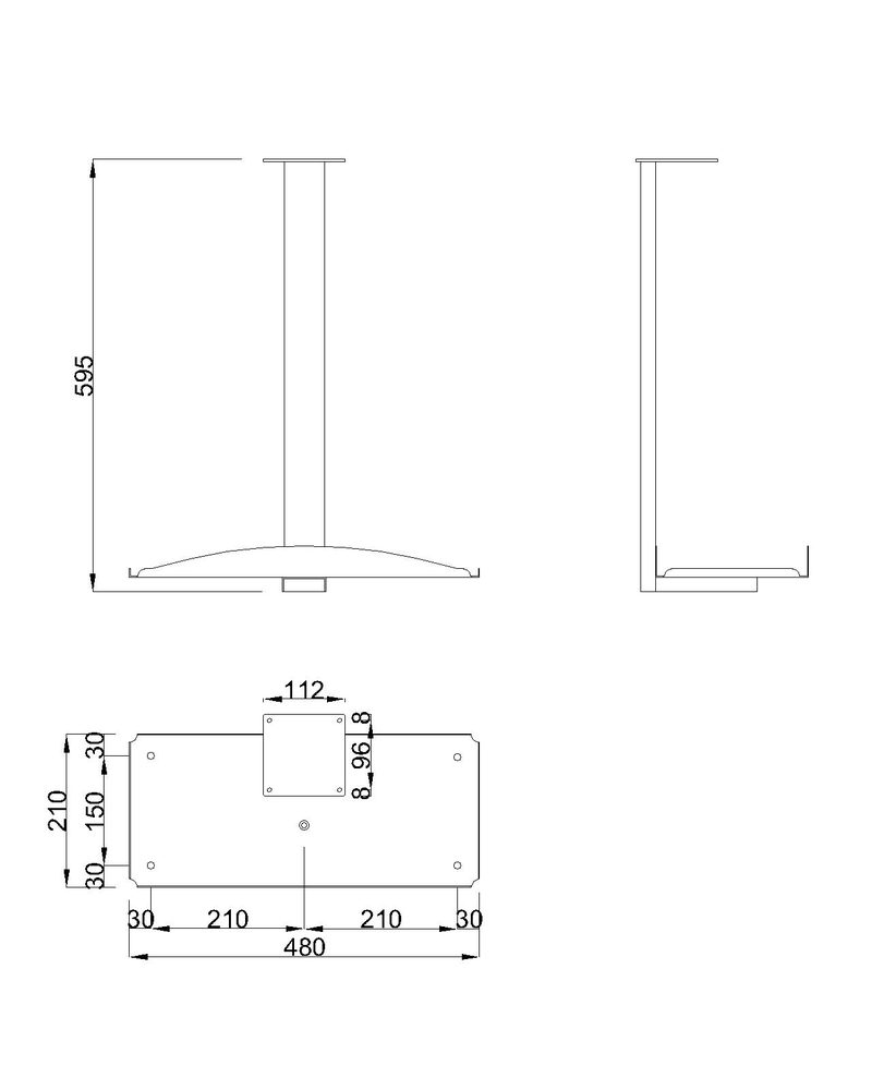 MILADESIGN G9 ST103 držák PC stříbrná