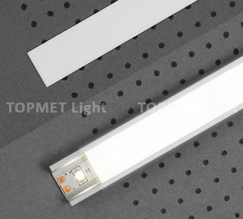 StrongLumio krycí lišta A k profilu Slim 8/Smart 10 násuvná, 1000mm mléčná