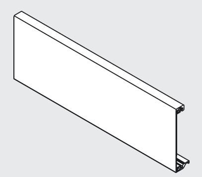BLUM Z31L1036A Antaro, přední díl vnitřní zásuvky, šedá