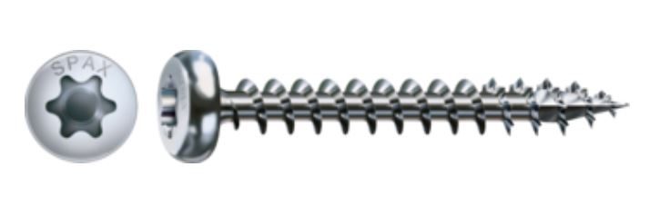SPAX vrut 4x15mm půlkulatá hlava.TXS,W,4C,
