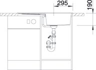 BLANCO 513212 Dřez Metra 5 S bez excentru Silgranit PuraDur antracit